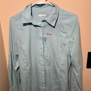 Columbia Sky Blue Long Sleeve Shirt